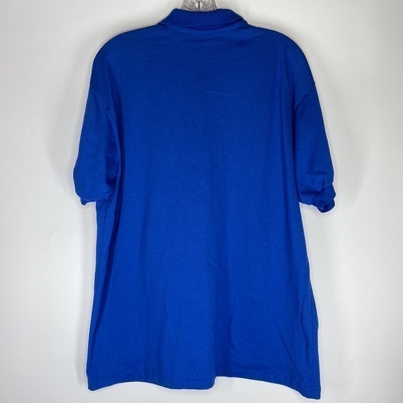 Vintage Screen Stars Super Bowl XXV Blue Polo Short Sleeve Shirt 1991 XL - Picture 2 of 5